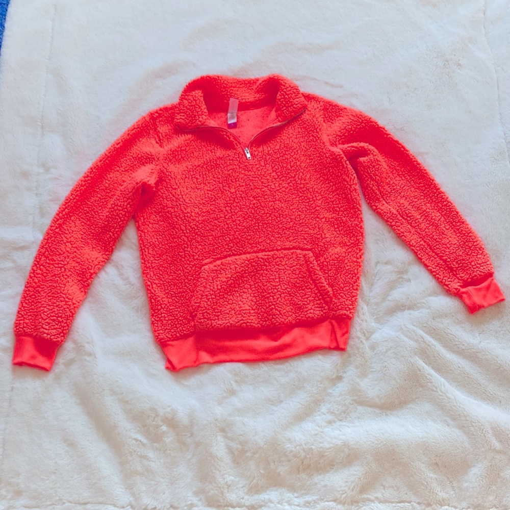 Fluorescent Coral Sweatshirt